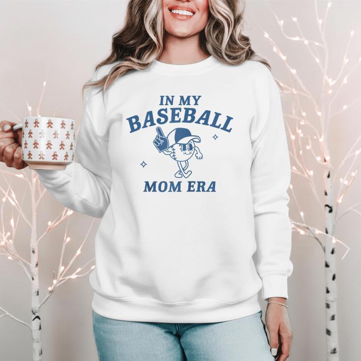 In My Baseball Mom Era Retro Game Day Mama Groovy Season Raglan Baseball Tee Women Crewneck Sweatshirt In My Baseball Mom Era Retro Game Day Mama Groovy Season Raglan Baseball Tee Women Crewneck Sweatshirt