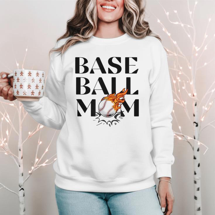 Baseball Mom Game Day Game Day Women Crewneck Sweatshirt