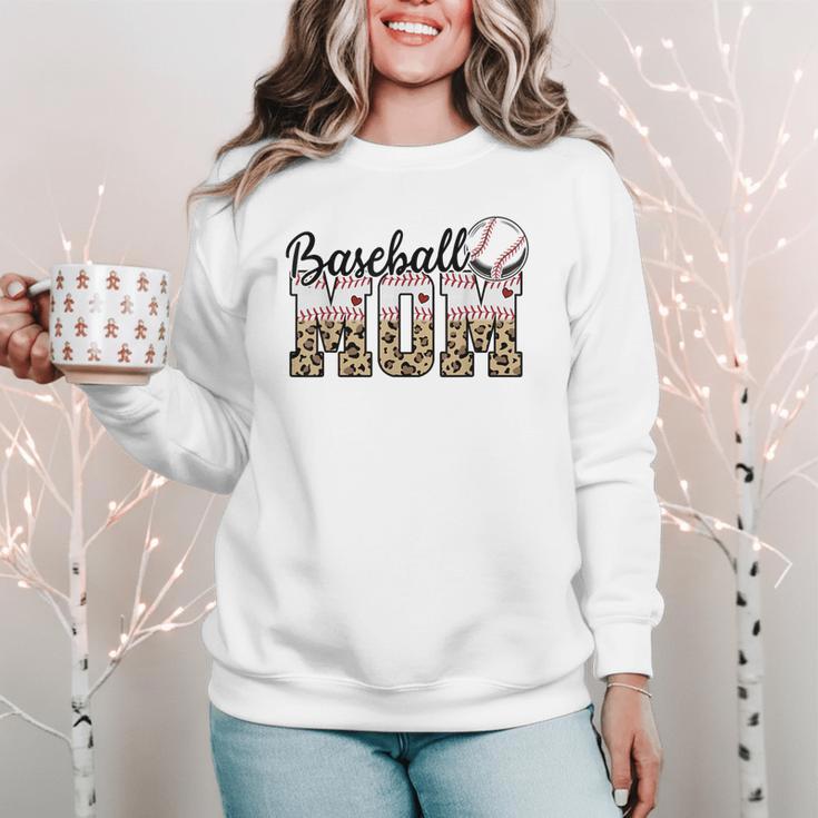 Baseball Mom Leopard Game Day Vibes Baseball Mama Women Crewneck Sweatshirt Baseball Mom Leopard Game Day Vibes Baseball Mama Women Crewneck Sweatshirt