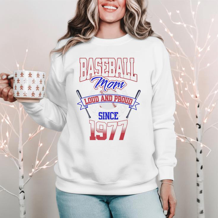 Baseball Mom Loud & Proud Since 1977 Premium Women Crewneck Sweatshirt Baseball Mom Loud & Proud Since 1977 Premium Women Crewneck Sweatshirt