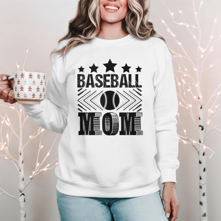 Baseball Mom Baseball Lover Mom Women Crewneck Sweatshirt