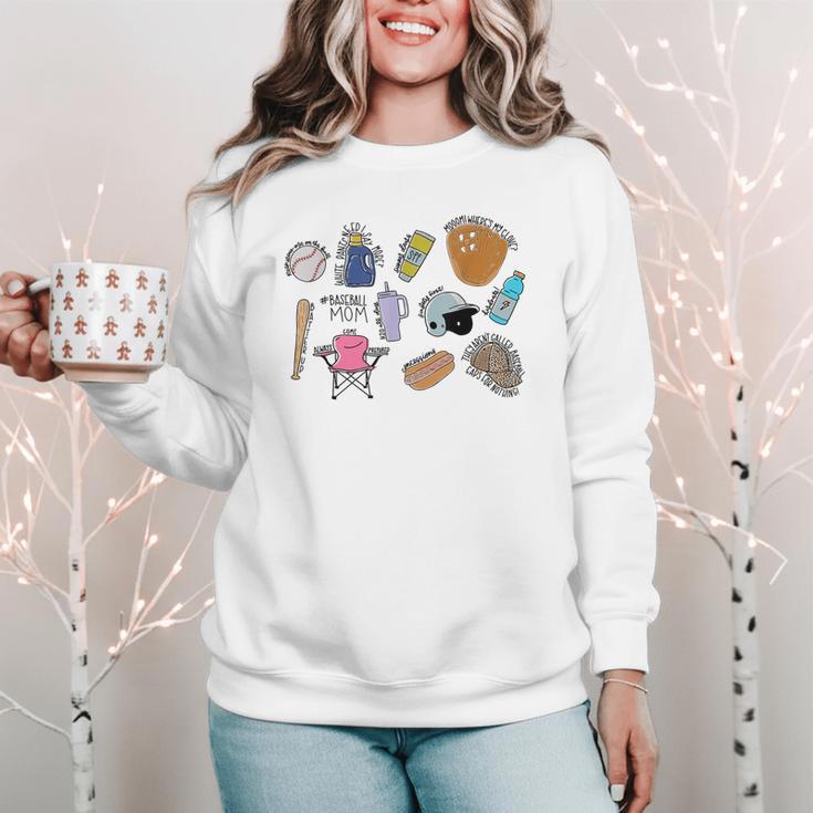 Baseball Mom Baseball Mama Women Crewneck Sweatshirt Baseball Mom Baseball Mama Women Crewneck Sweatshirt