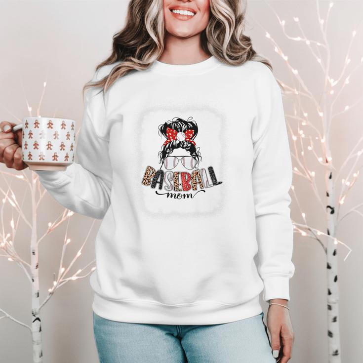 Baseball Mom Messy Bun Mommy Baseball Player Premium Women Crewneck Sweatshirt Baseball Mom Messy Bun Mommy Baseball Player Premium Women Crewneck Sweatshirt