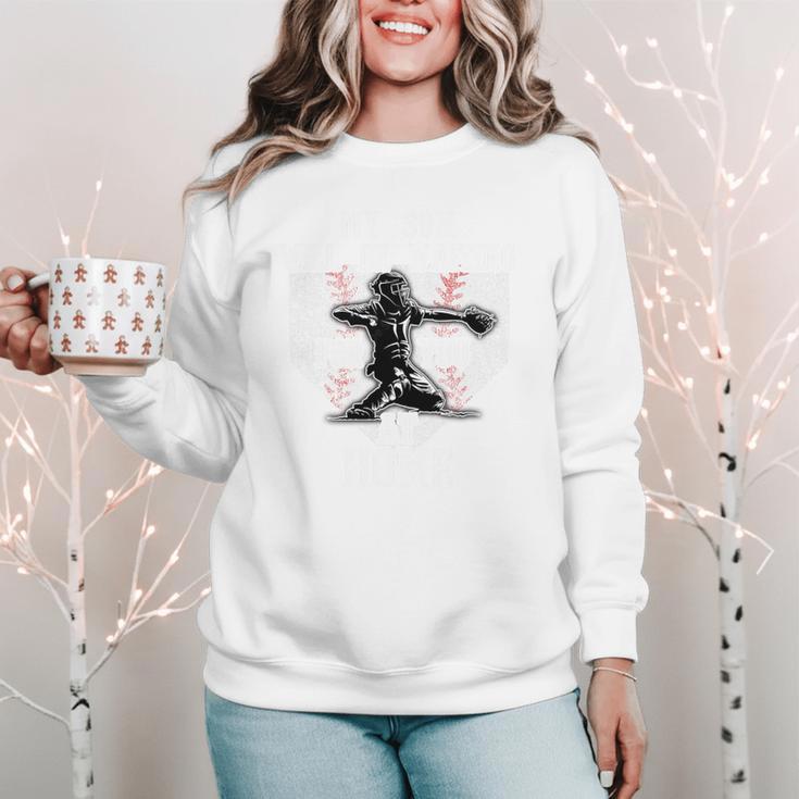 Baseball Mom My Son Will Be Waiting For You At Home Premium Tri-Blend Women Crewneck Sweatshirt