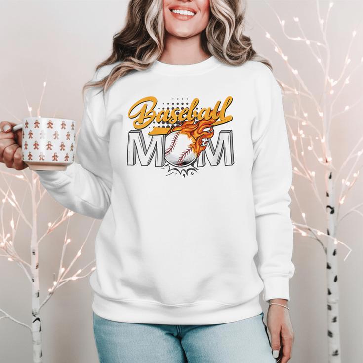Baseball Mom Sports Graphic Novelty Women Crewneck Sweatshirt Baseball Mom Sports Graphic Novelty Women Crewneck Sweatshirt