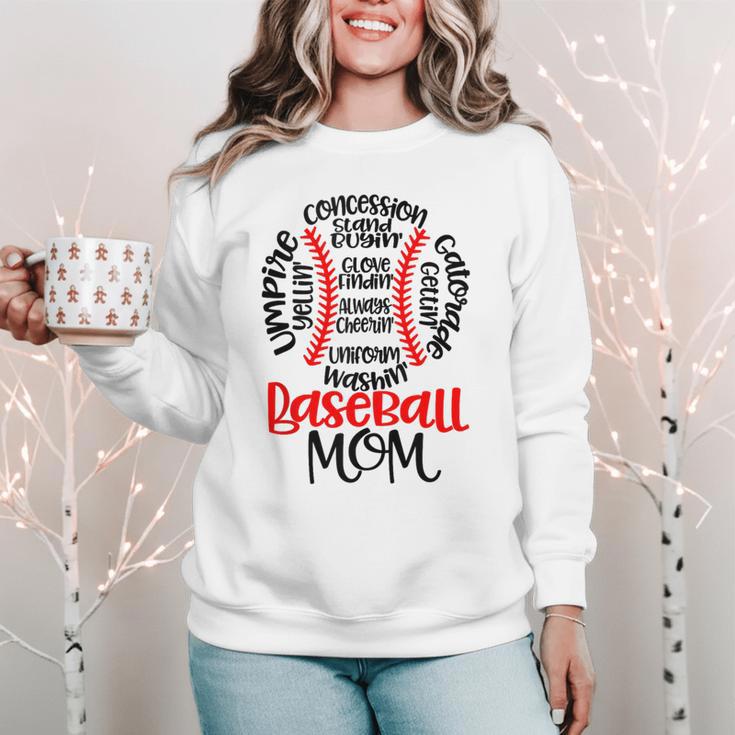 Baseball MomBall Game Mother's Day 2023 Women Crewneck Sweatshirt Baseball MomBall Game Mother's Day 2023 Women Crewneck Sweatshirt