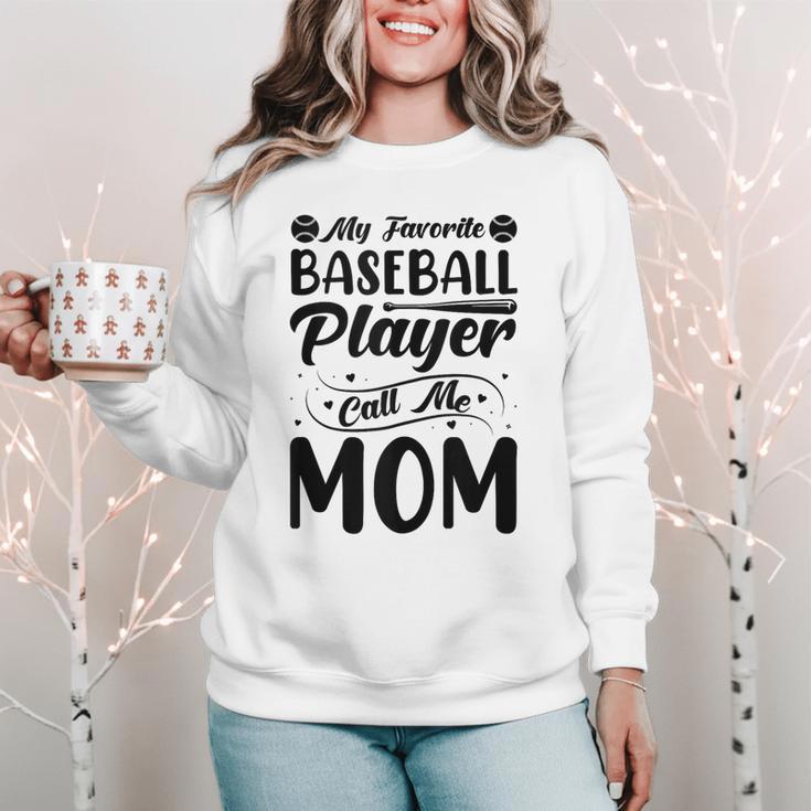 Baseball Mom Women Girls Daughter Mother Baseball Player Women Crewneck Sweatshirt