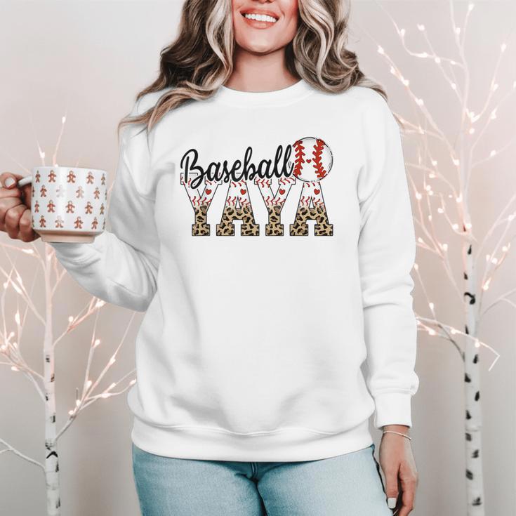 Baseball Yaya Women BallPark Yaya Baseball Mom Mother's Day Women Crewneck Sweatshirt Baseball Yaya Women BallPark Yaya Baseball Mom Mother's Day Women Crewneck Sweatshirt