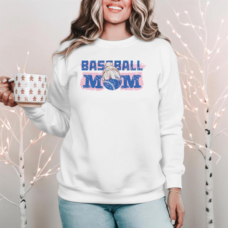 Cool Baseball Mom Mother's Day Mama Woman Cute Women Crewneck Sweatshirt