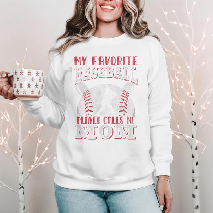 My Favorite Baseball Player Calls Me Mom Proud Baseball Mom Premium Women Crewneck Sweatshirt My Favorite Baseball Player Calls Me Mom Proud Baseball Mom Premium Women Crewneck Sweatshirt