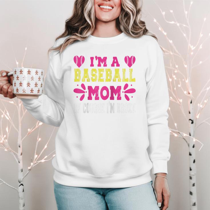 I'm A Baseball Mom Of Course I'm Broke Baseball Mom Raglan Baseball Tee Women Crewneck Sweatshirt I'm A Baseball Mom Of Course I'm Broke Baseball Mom Raglan Baseball Tee Women Crewneck Sweatshirt
