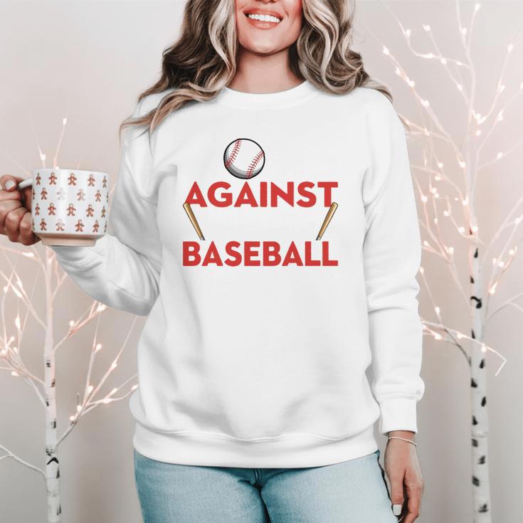 Mom Against Baseball Pants Shirt Baseball Mom Women Crewneck Sweatshirt Mom Against Baseball Pants Shirt Baseball Mom Women Crewneck Sweatshirt