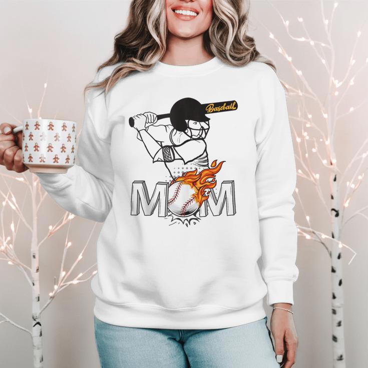Proud Baseball MOM Sports & Softball Nostalgia Women Crewneck Sweatshirt Proud Baseball MOM Sports & Softball Nostalgia Women Crewneck Sweatshirt