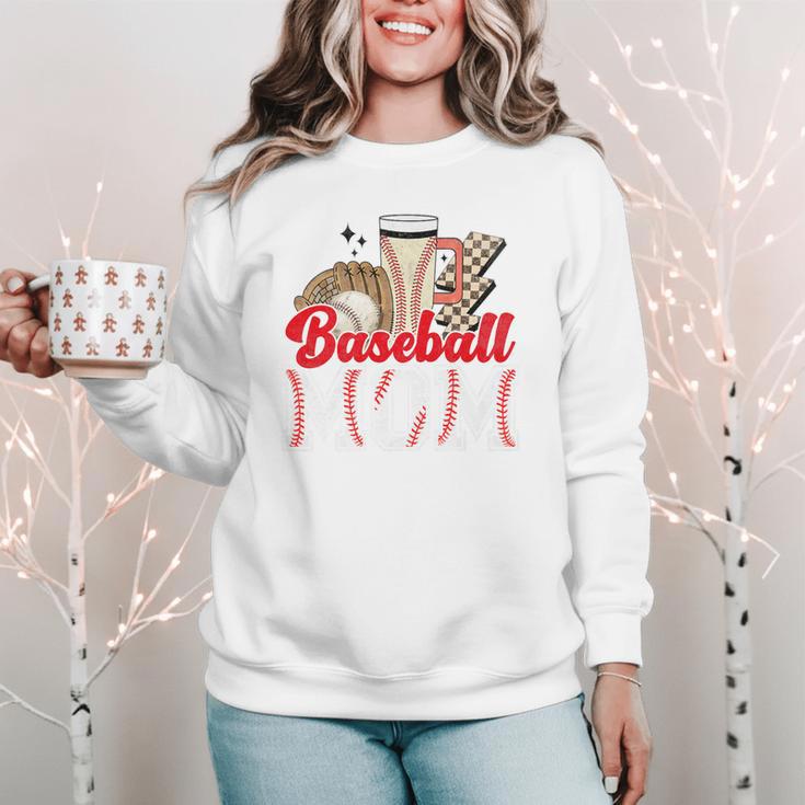 Retro Coffee Baseball Mama Mother's Day Baseball Mom Premium Women Crewneck Sweatshirt Retro Coffee Baseball Mama Mother's Day Baseball Mom Premium Women Crewneck Sweatshirt