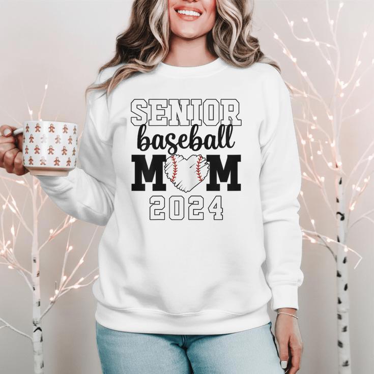 Senior Baseball Mom Class Of 2024 Senior Mom Game Day Women Crewneck Sweatshirt