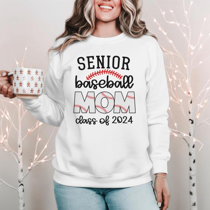 Senior Baseball Mom Class Of 2024 High School College Sports Women Crewneck Sweatshirt Senior Baseball Mom Class Of 2024 High School College Sports Women Crewneck Sweatshirt