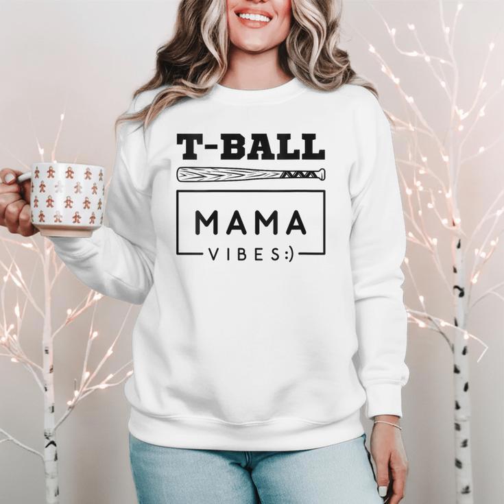 T-Ball Baseball Mom Teeball Mom Mother's Day 2024 Women Crewneck Sweatshirt T-Ball Baseball Mom Teeball Mom Mother's Day 2024 Women Crewneck Sweatshirt