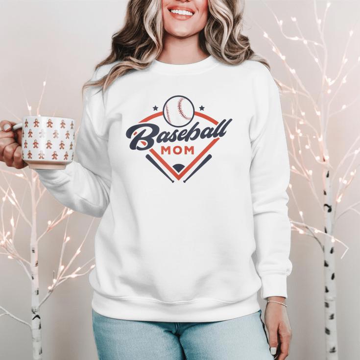 Vintage Baseball Mom Ballpark Momma Baseball Lover Women Crewneck Sweatshirt Vintage Baseball Mom Ballpark Momma Baseball Lover Women Crewneck Sweatshirt