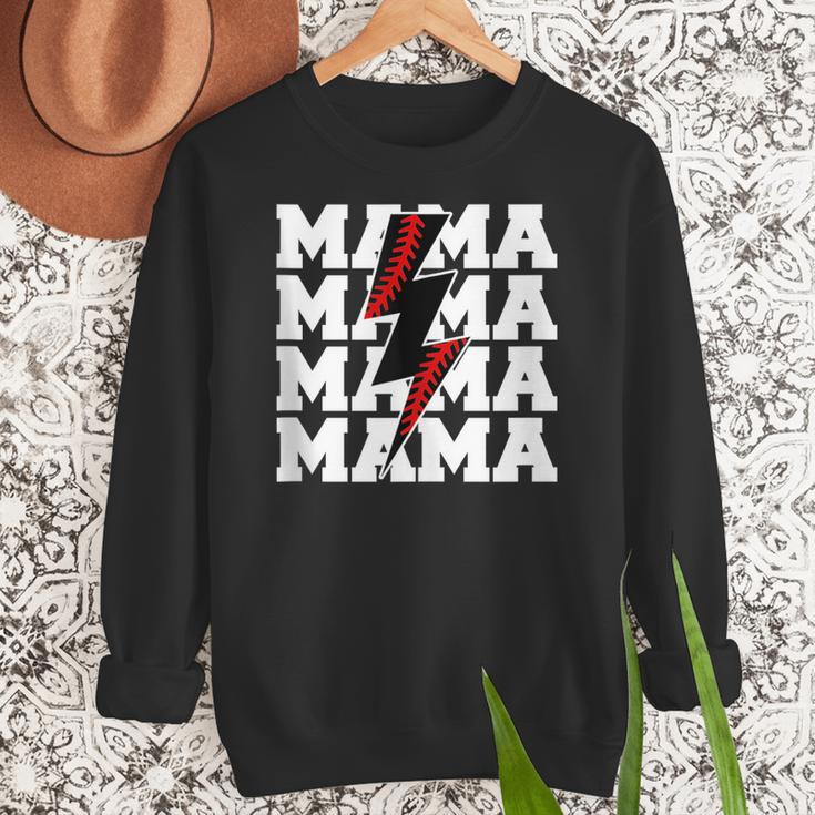 Baseball Mama Baseball Mom Women Crewneck Sweatshirt