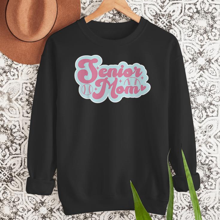 Baseball Mama Senior 2024 Class Of 24 Baseball Mom Graduate Women Crewneck Sweatshirt