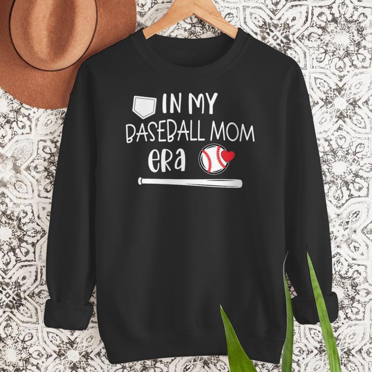 Baseball Mom 2024 In My Baseball Mom Era Gameday Women Crewneck Sweatshirt