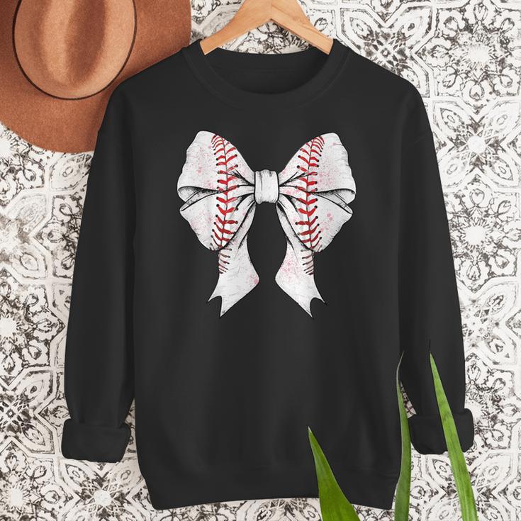 Baseball Mom Coquette Bow Mother's Day Baseball Mom Tees Women Crewneck Sweatshirt Baseball Mom Coquette Bow Mother's Day Baseball Mom Tees Women Crewneck Sweatshirt