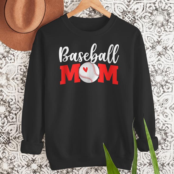 Baseball Mom Cute Letter Print Women Cute Mother's Day Women Crewneck Sweatshirt Baseball Mom Cute Letter Print Women Cute Mother's Day Women Crewneck Sweatshirt