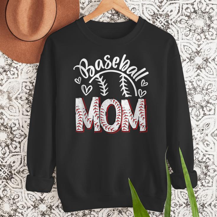 Baseball Mom Cute Baseball Mama Proud Senior Baseball Player Women Crewneck Sweatshirt Baseball Mom Cute Baseball Mama Proud Senior Baseball Player Women Crewneck Sweatshirt