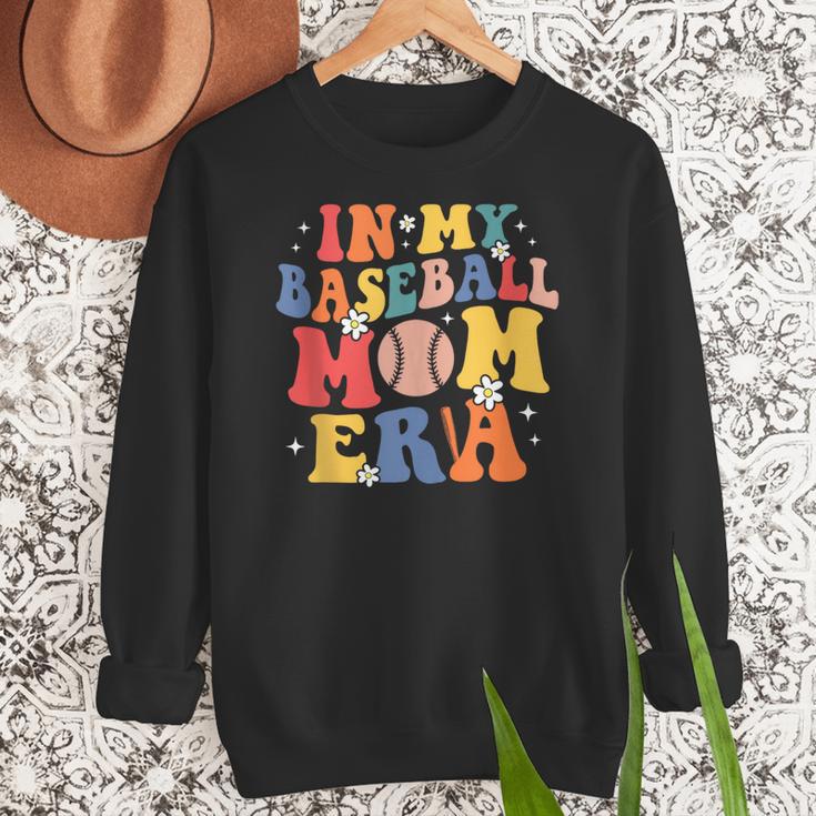 In My Baseball Mom Era Cute Mommy Groovy Women Crewneck Sweatshirt In My Baseball Mom Era Cute Mommy Groovy Women Crewneck Sweatshirt