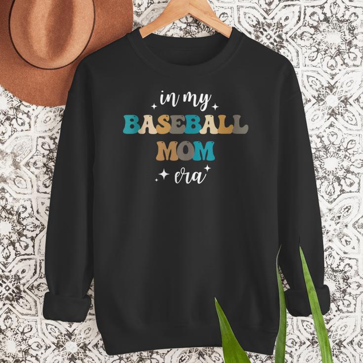 In My Baseball Mom Era Baseball Lover Groovy Vintage Retro Women Crewneck Sweatshirt In My Baseball Mom Era Baseball Lover Groovy Vintage Retro Women Crewneck Sweatshirt
