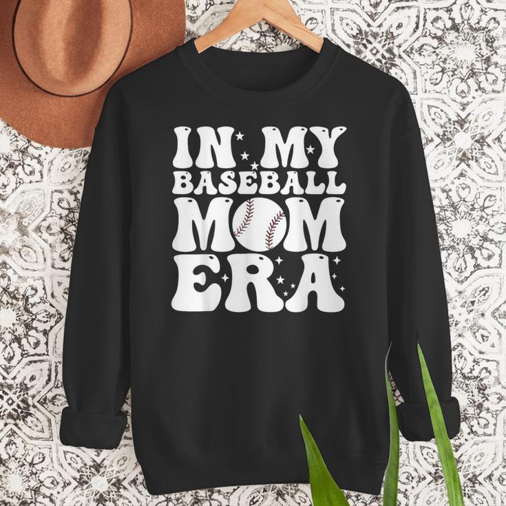 In My Baseball Mom Era Baseball Mama Mother's Day Women Crewneck Sweatshirt