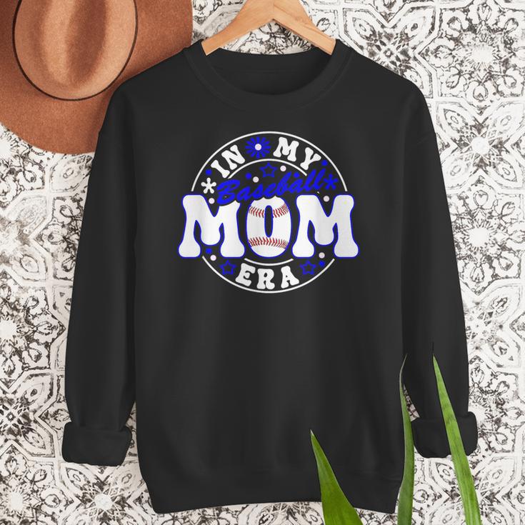 Baseball Mom Era Player Mother Game Day Women Crewneck Sweatshirt