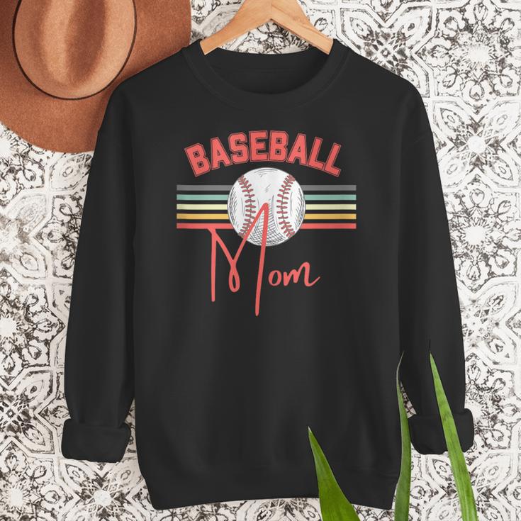 BASEBALL MOM Fun RETRO LOOK Women Crewneck Sweatshirt BASEBALL MOM Fun RETRO LOOK Women Crewneck Sweatshirt