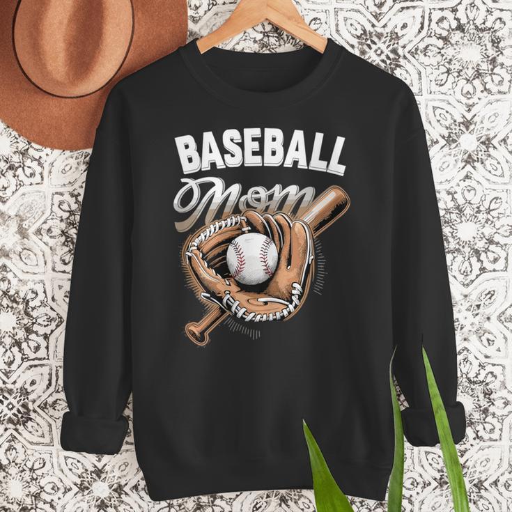 Baseball Mom Baseball Player Women Crewneck Sweatshirt