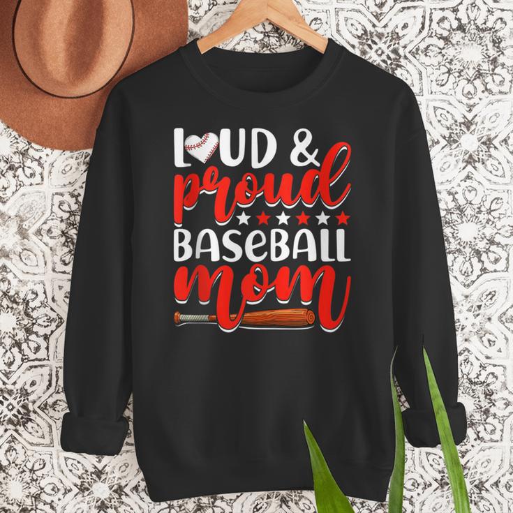 Baseball Mom Sport Mommy Baseball Mama Mother's Day Women Crewneck Sweatshirt