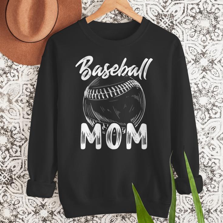 Baseball Mom For Women Family Matching Players Team Mommy Women Crewneck Sweatshirt Baseball Mom For Women Family Matching Players Team Mommy Women Crewneck Sweatshirt