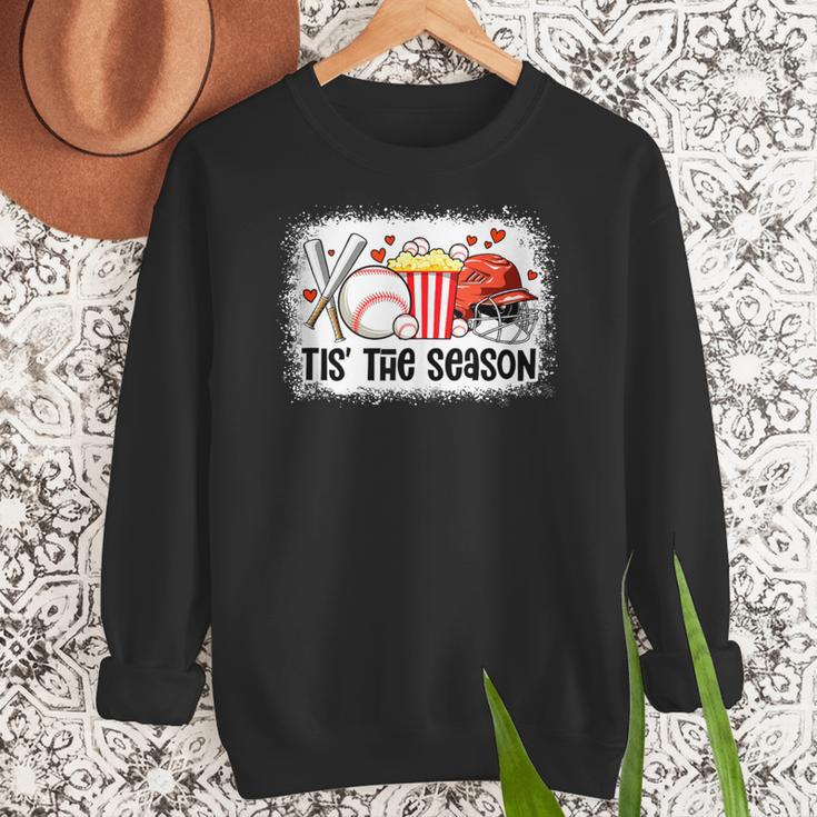 Baseball Mom Women Mama Season Baseball Lover Girls Boys Women Crewneck Sweatshirt