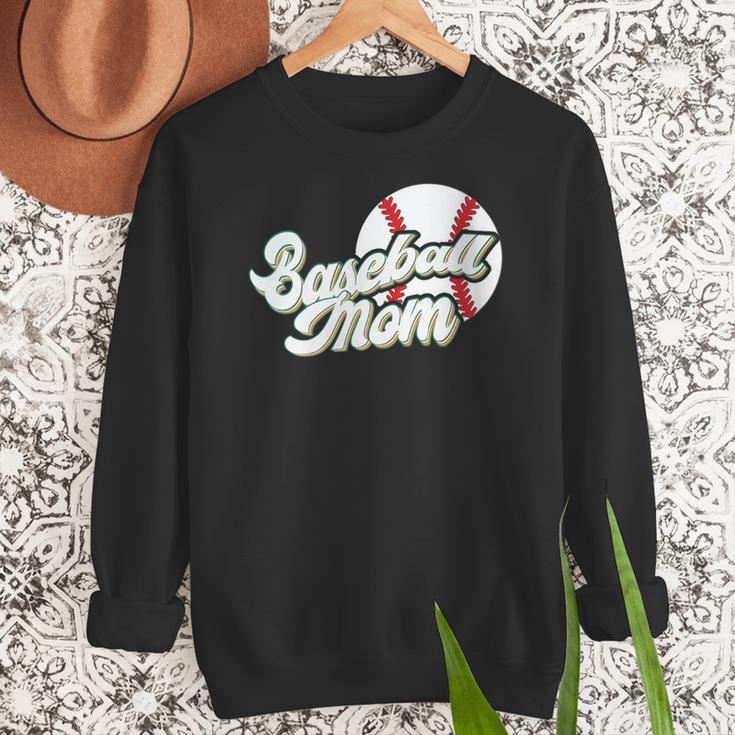 Baseball Mom's Favorite Game Day Women Crewneck Sweatshirt