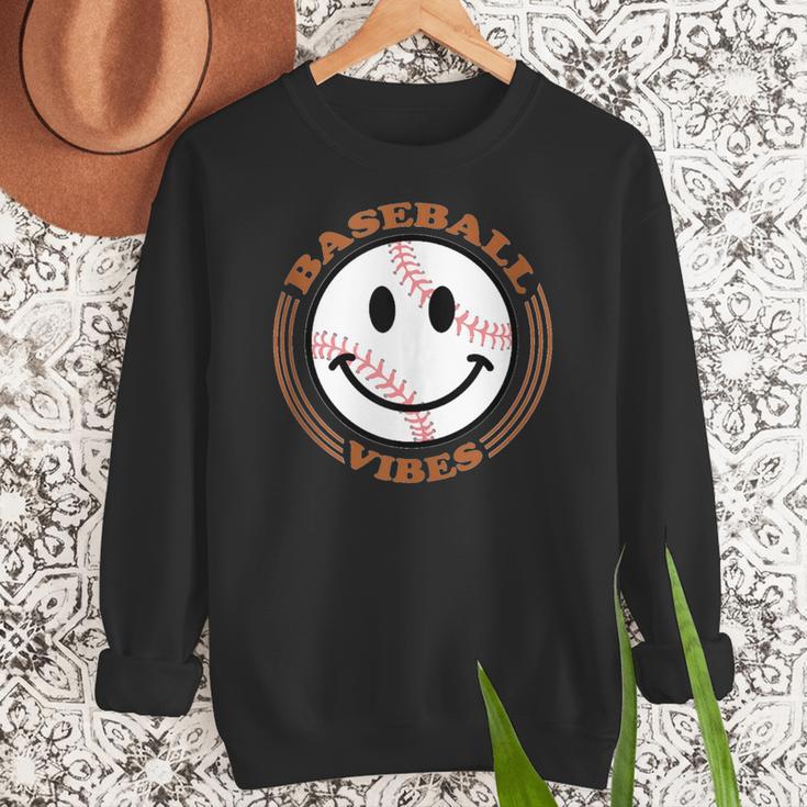 Baseball Vibes Baseball Mom Women Crewneck Sweatshirt Baseball Vibes Baseball Mom Women Crewneck Sweatshirt