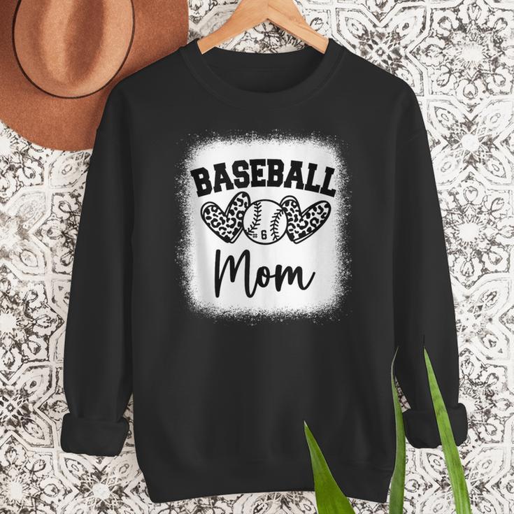Custom Baseball Mom Number 6 Heart For Mom Women Crewneck Sweatshirt Custom Baseball Mom Number 6 Heart For Mom Women Crewneck Sweatshirt