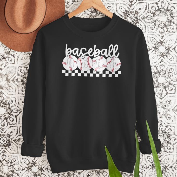 Cute Sports Baseball Mom Game Day Women Crewneck Sweatshirt Cute Sports Baseball Mom Game Day Women Crewneck Sweatshirt