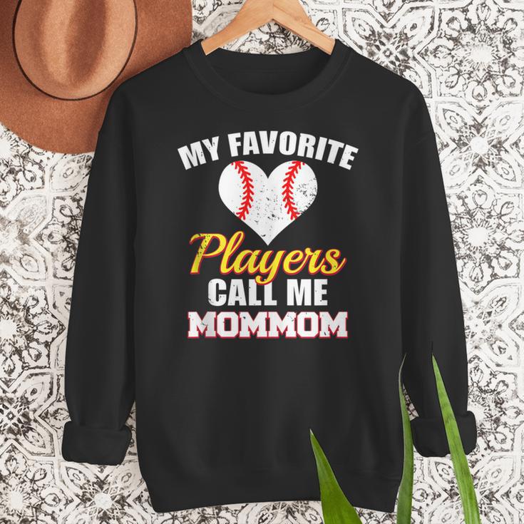 My Favorite Players Call Me MomMom Baseball Mom Mom Women Crewneck Sweatshirt My Favorite Players Call Me MomMom Baseball Mom Mom Women Crewneck Sweatshirt