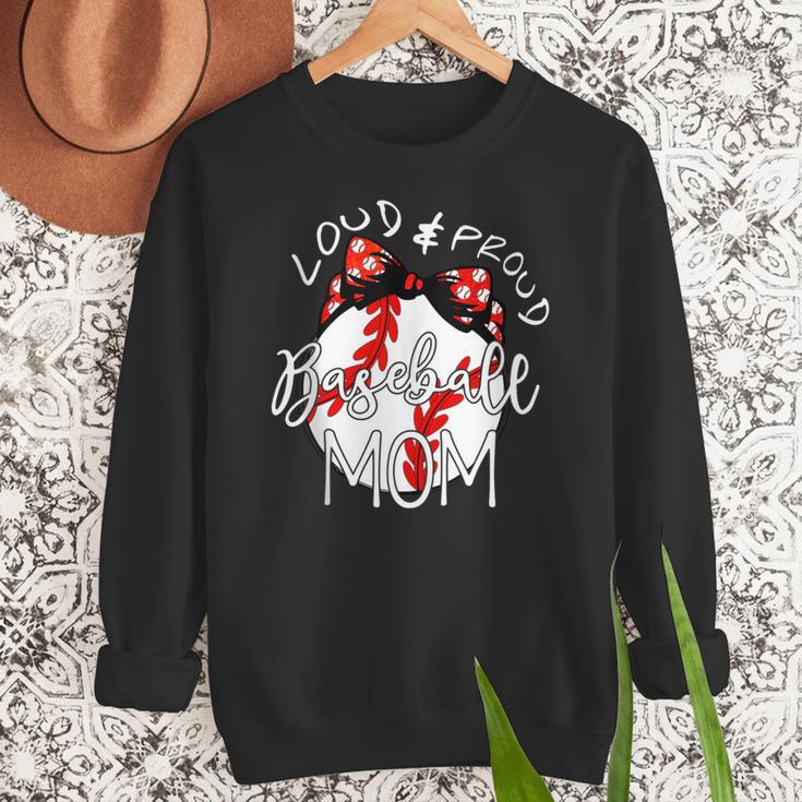 Loud & Proud Baseball Mom Baseballs Mother Sport Women Girls Women Crewneck Sweatshirt Loud & Proud Baseball Mom Baseballs Mother Sport Women Girls Women Crewneck Sweatshirt