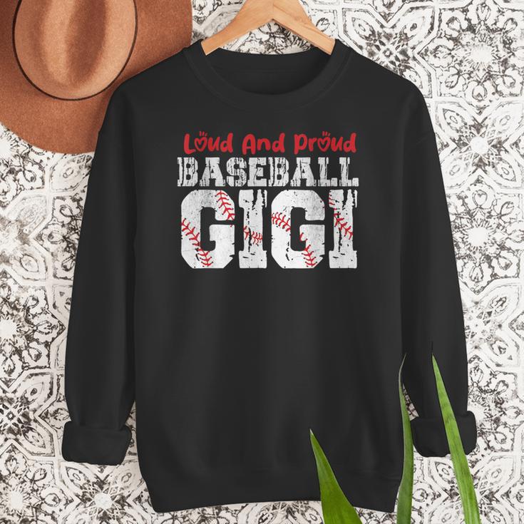 Loud And Proud Baseball Gigi Baseball Mom Women Crewneck Sweatshirt Loud And Proud Baseball Gigi Baseball Mom Women Crewneck Sweatshirt