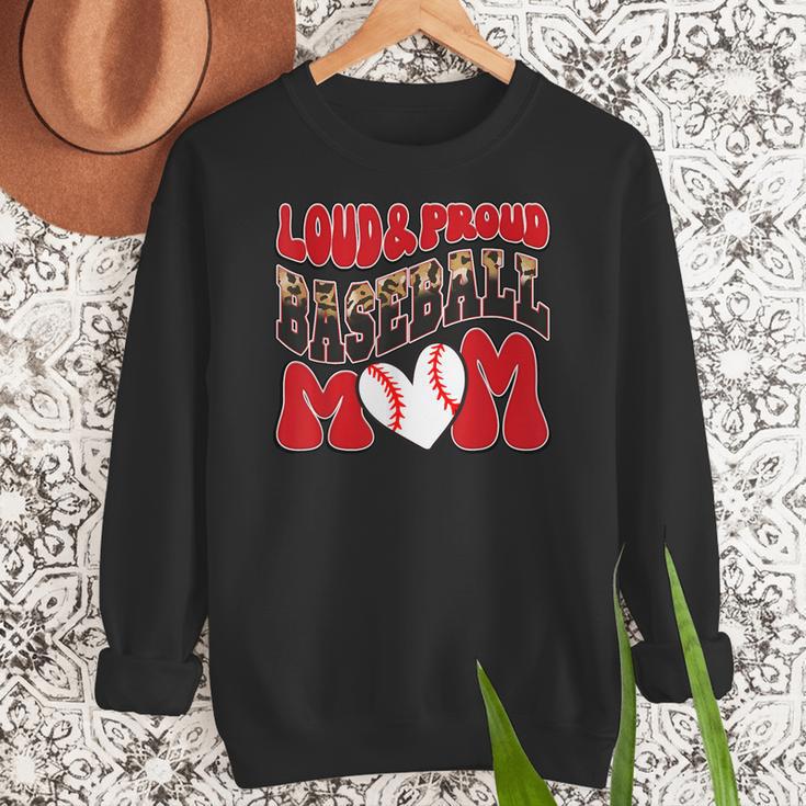 Loud Proud Baseball Mom Red Team Leopard Baseball Mom Squad Women Crewneck Sweatshirt Loud Proud Baseball Mom Red Team Leopard Baseball Mom Squad Women Crewneck Sweatshirt