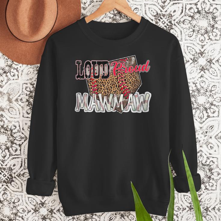 Loud Proud Mawmaw Baseball Mom Mama Women Crewneck Sweatshirt Loud Proud Mawmaw Baseball Mom Mama Women Crewneck Sweatshirt