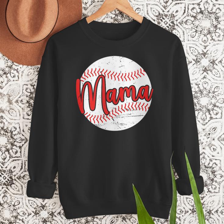 Mama Baseball Mom Women Crewneck Sweatshirt Mama Baseball Mom Women Crewneck Sweatshirt