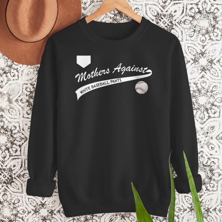 Mothers Against Baseball Pants Baseball Mom Women Crewneck Sweatshirt Mothers Against Baseball Pants Baseball Mom Women Crewneck Sweatshirt