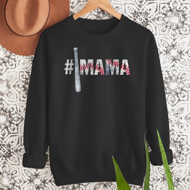 Number One Baseball Mom For Mothers Day Baseball Mama Women Crewneck Sweatshirt Number One Baseball Mom For Mothers Day Baseball Mama Women Crewneck Sweatshirt