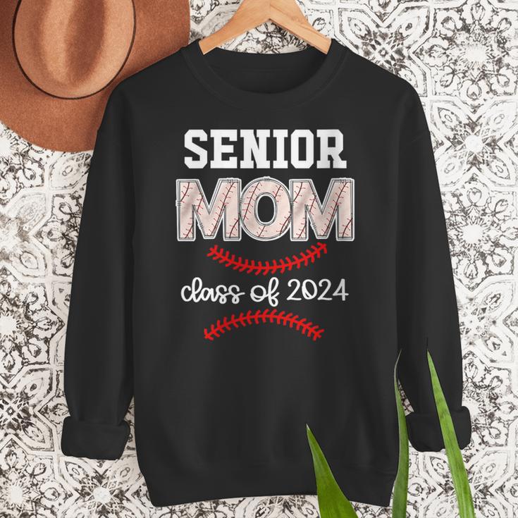 Proud Senior Baseball Mom Class Of 2024 Highschool Baseball Women Crewneck Sweatshirt Proud Senior Baseball Mom Class Of 2024 Highschool Baseball Women Crewneck Sweatshirt